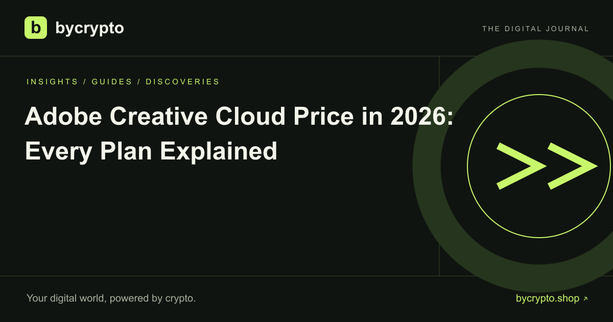 Adobe Creative Cloud Price in 2026: Every Plan Explained