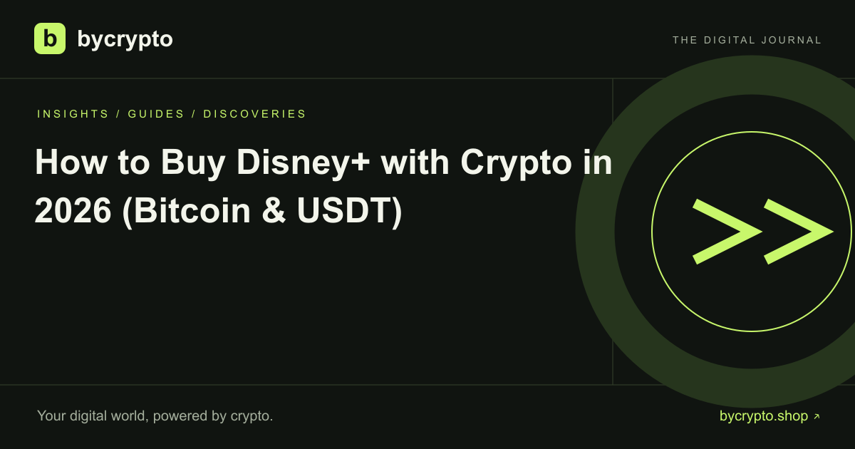 Comment acheter Disney+ en crypto en 2026 (Bitcoin et USDT)