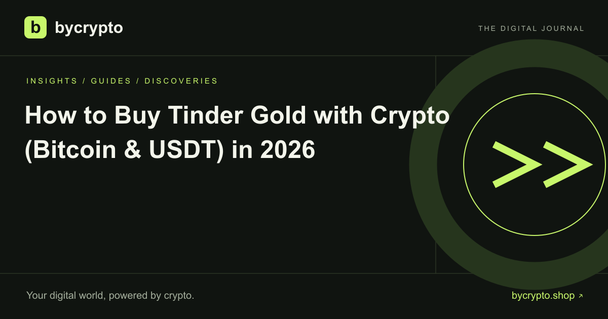 How to Buy Tinder Gold with Crypto (Bitcoin & USDT) in 2026