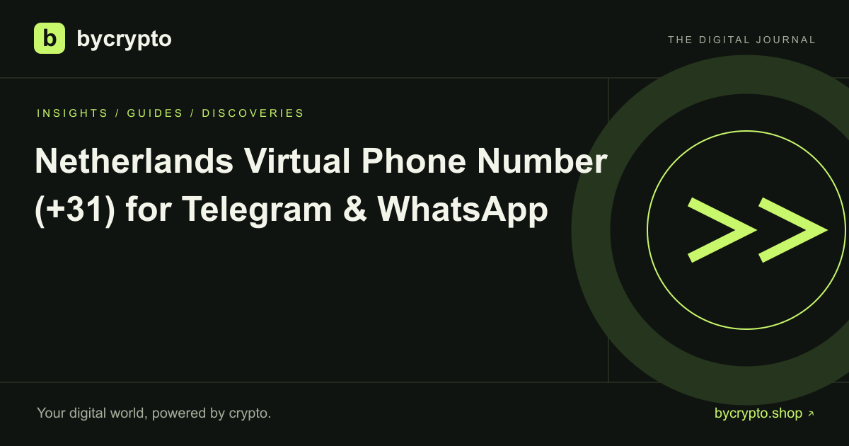 Netherlands Virtual Phone Number (+31) for Telegram & WhatsApp